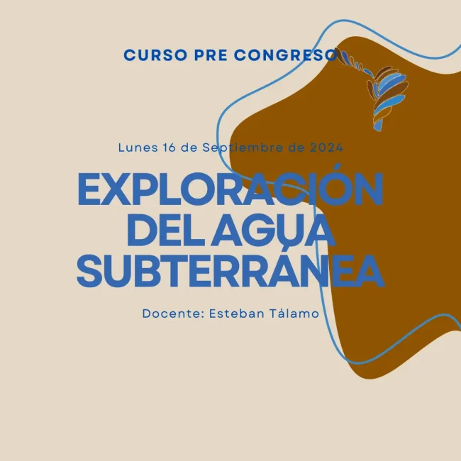 Curso precongreso EXPLORACION DEL AGUA SUBTERRANEA